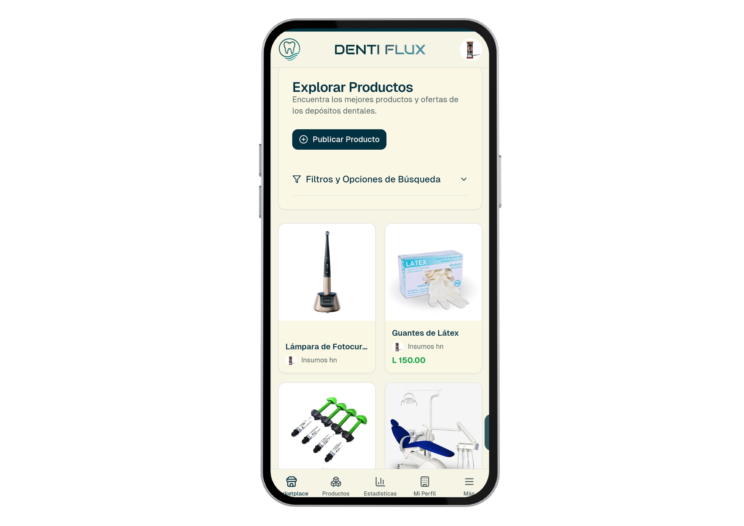 Captura de pantalla del Marketplace de DentiFlux 1